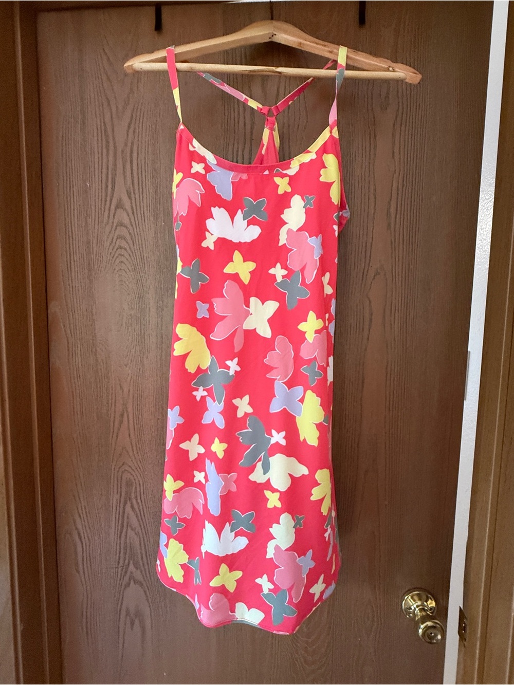 Pink yoga or swim padded with shorts